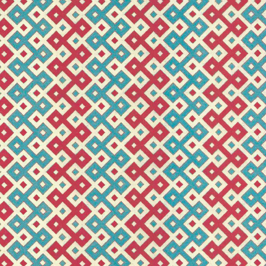 Red and Blue Geometric Italian Paper ~ Tassotti
